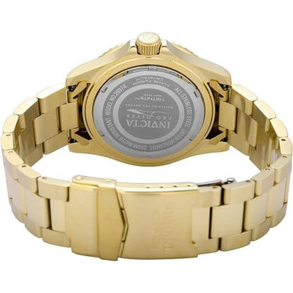 Invicta Pro Diver Herrenuhr Gold mit Blauem Zifferblatt 40mm Taucheruhr 200m