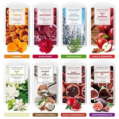 BELLEFÉE XL Duftwachs Set 100% Sojawachs Duftwachswürfel 16 Düfte Kerzenwachs
