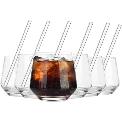 Trinkgläser Kristalglas 410ml Wassergläser Spülmaschinenfest