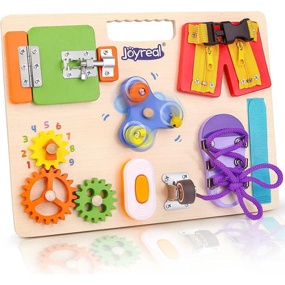 Montessori Busy Board Holzspielzeug Sensorik Motorik ab 1 2 3 4 5 Jahre