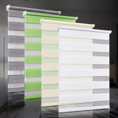Rollos Plissee ohne Bohren Doppelrollo Klemmfix 40x130cm