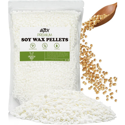 Bio Sojawachs für Kerzen 1kg Premium kerzenwachs zum gießen