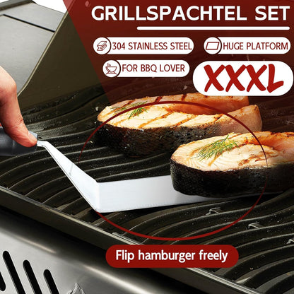 SchwabenBurger Burger Set XL Plancha Spachtel Burgerpresse