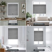 plissee klemmfix ohne bohren  fenster verdunkelung 100x140cm