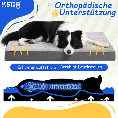 Orthopädisches Hundebett für Große Hunde XL 105x70x8 cm