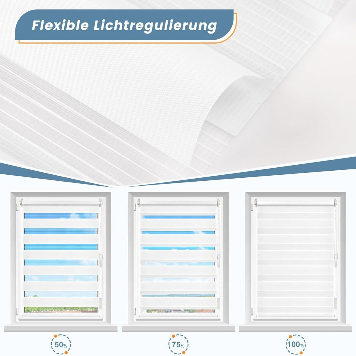 Klemmrollos für Fenster ohne Bohren Plissee Klemmfix 45x170