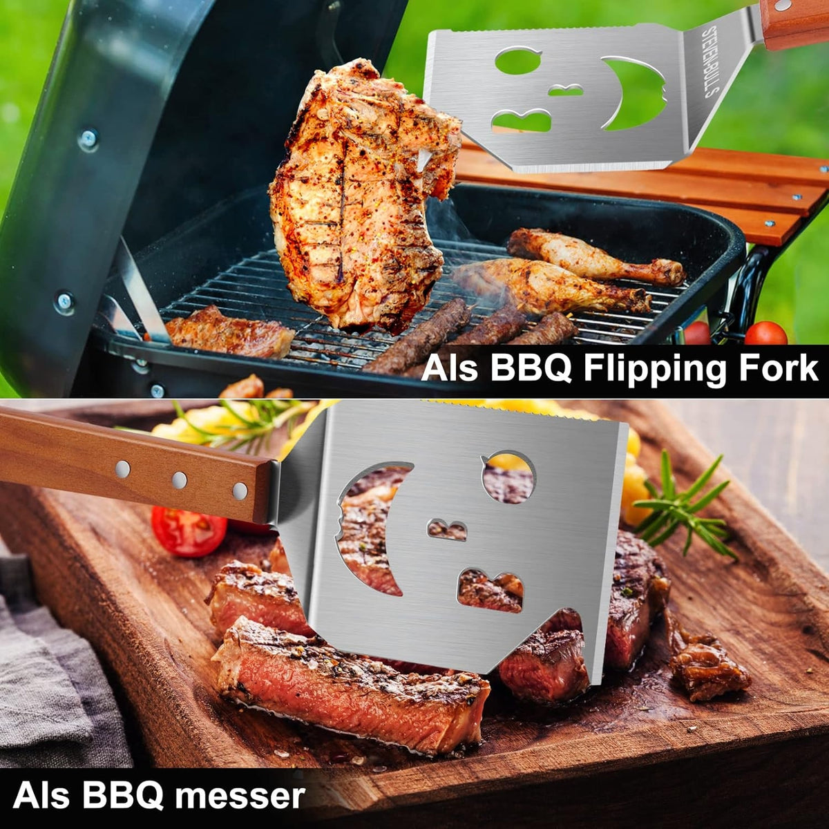 7 in 1 Grillspachtel Grillzubehör Geschenke für Männer