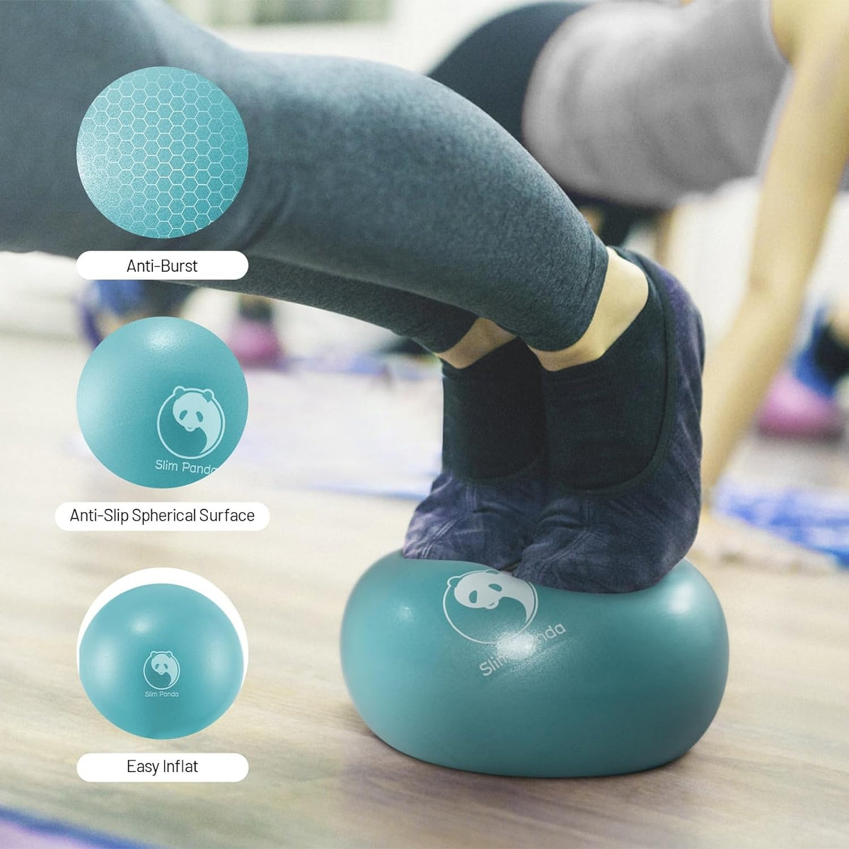Gymnastikball Klein 23 cm Pilates Ball Aufblasbar Fitness