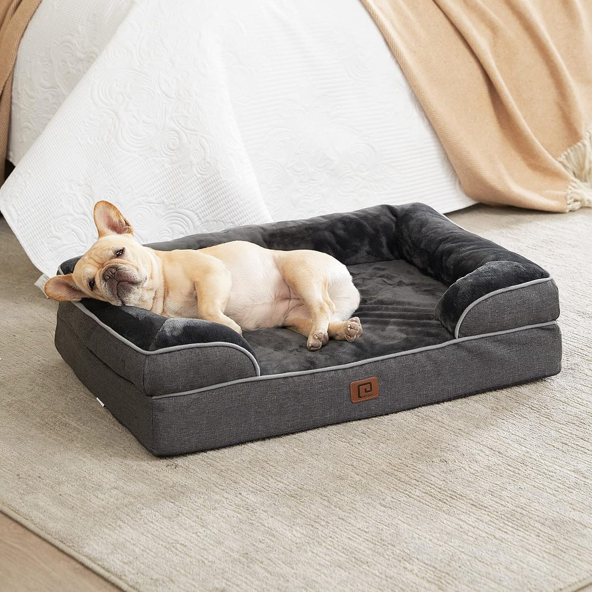 Hochwertiges Orthopädisches Hundebett Grosse Hunde Waschbar