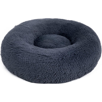 Hundebett kleine Hunde Katzenbett waschbar Ø 50 cm Kissen