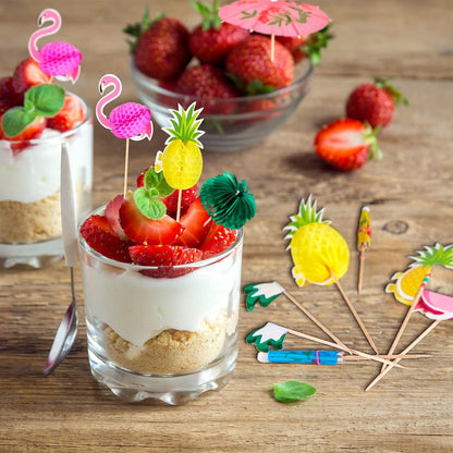 60 Stücke Cocktail Dekoration Cocktailspieße Schirmstäbchen