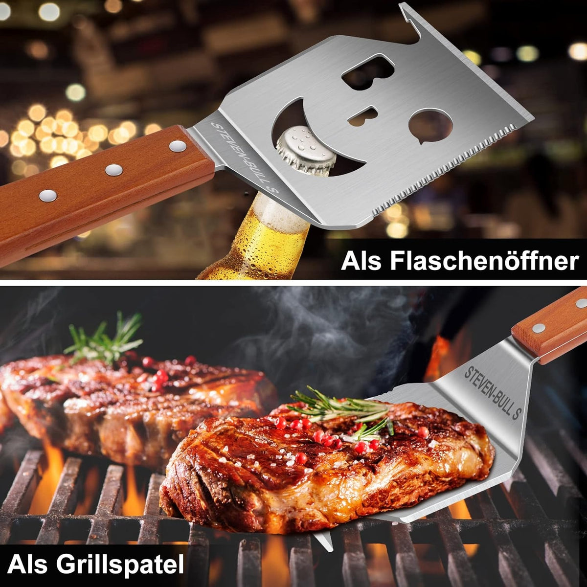 7 in 1 Grillspachtel Grillzubehör Geschenke für Männer