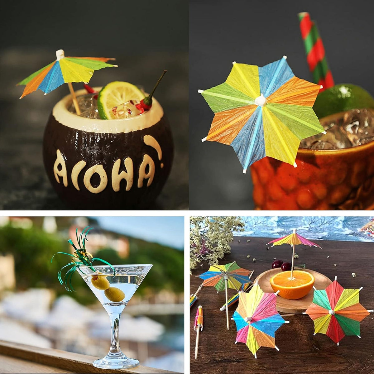 Cocktail Zubehör 115 Stück Cocktail Dekoration Flamingo