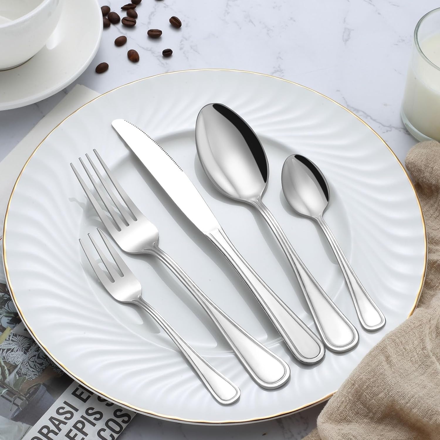 Teelöffel Set 24 Stück Kaffeelöffel 13,7cm Espressolöffel