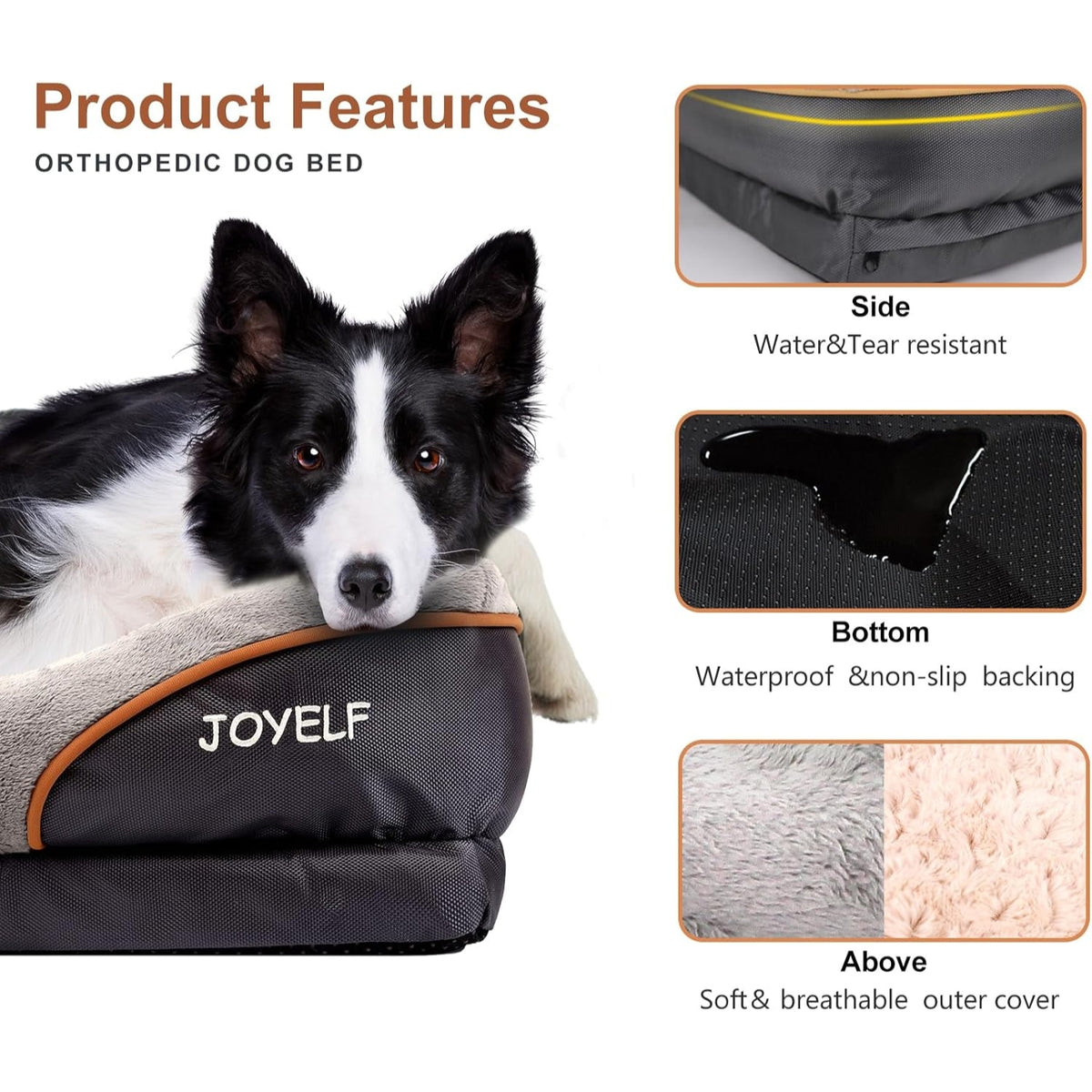 XXL Hundebett Grosse Hunde Orthopädisches Hundebett waschbar