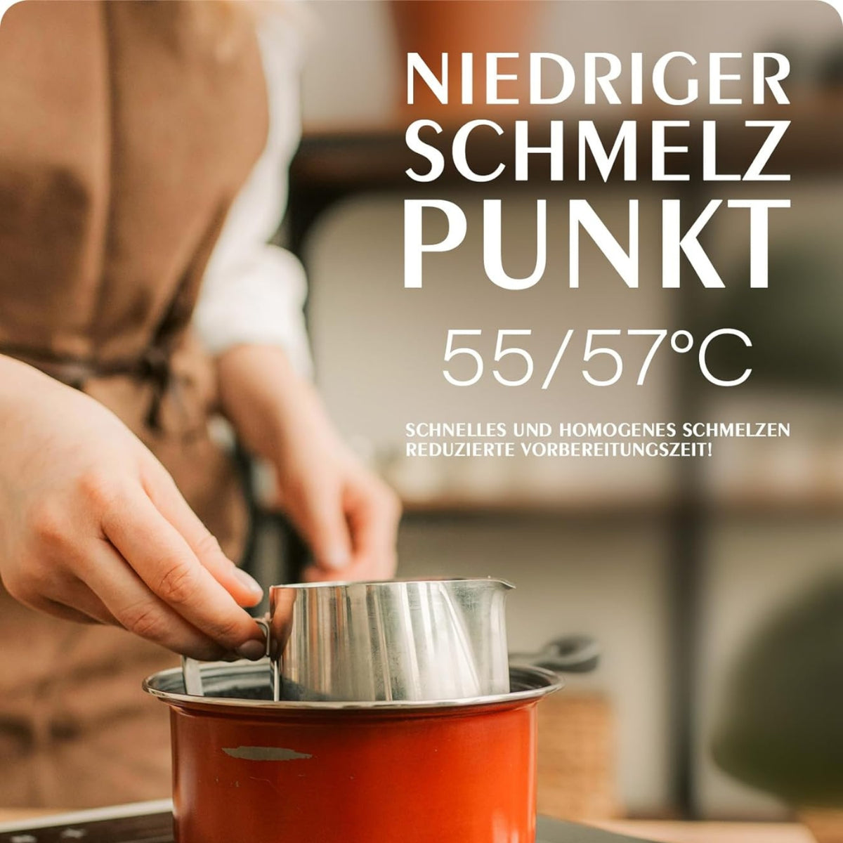 Premium Bio Sojawachs für Kerzen Natürlich Kerzenwachs für die Kerzenherstellung ohne Zusatzstoffe Harmlos und Rein 1kg kerzenwachs zum gießen