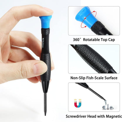 uhrmacherwerkzeug uhrmacher Schraubendreher 18 Teiliger Kleine Magnetische Schraubendreher Set Torx Kreuzschlitz Schlitz Pentalobe