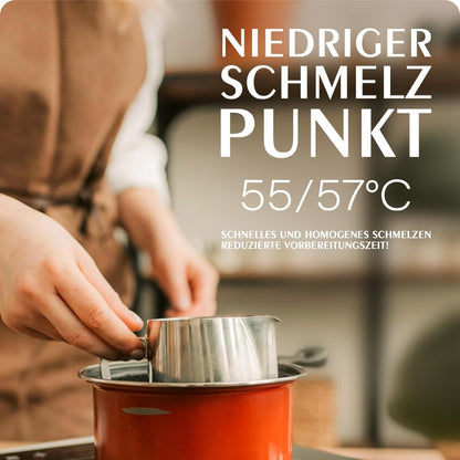 Premium Bio Sojawachs für Kerzen Natürlich Kerzenwachs für die Kerzenherstellung ohne Zusatzstoffe Harmlos und Rein 10kg kerzenwachs zum gießen