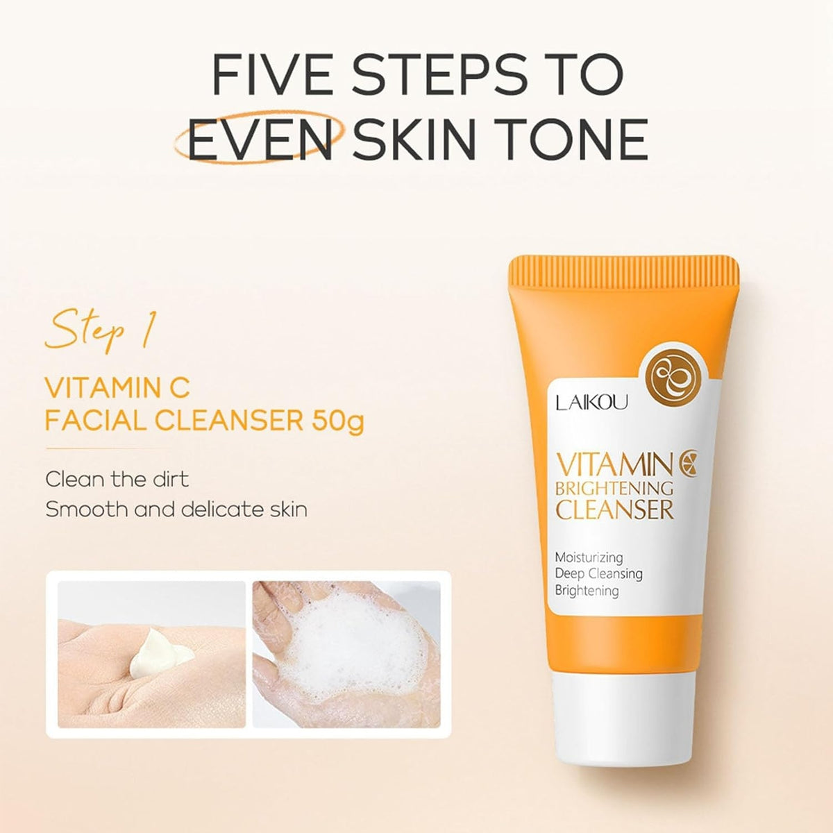 Vitamin C Hautpflege Set 5-teilig korean skincare wellness geschenke für frauen