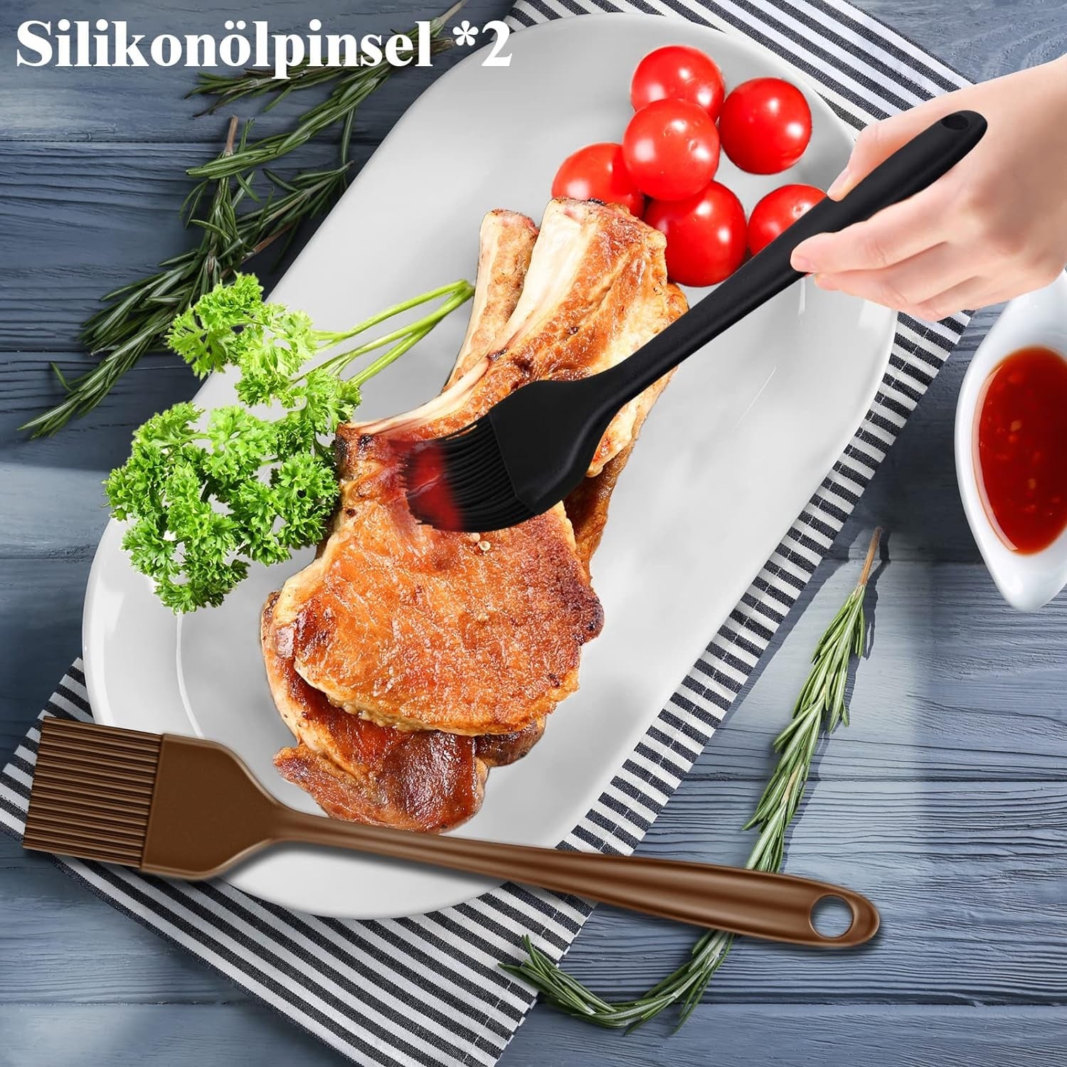 Hochwertiges Grillbesteckset aus Edelstahl 38 teilig Geschenk für Männer Grillzubehör