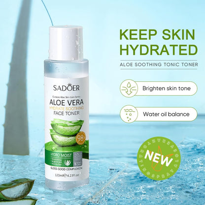 Aloe Vera Hautpflege Geschenkset 9-teilig Feuchtigkeitsspendend für alle Hauttypen