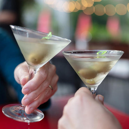 Martini Gläser Cocktailgläser 2er Set Kristall 240ml mit Geschenkbox