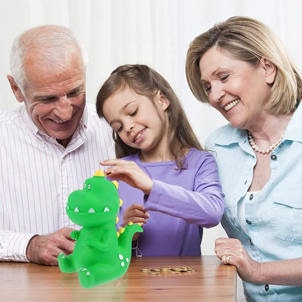 Grün T-Rex Dinosaurier Sparschwein Kinder Münzbank Raumdeko