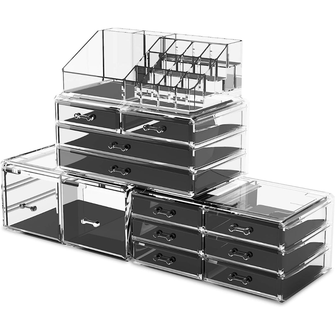 XL Transparent Makeup Organizer 4 Lagen Schminkaufbewahrung