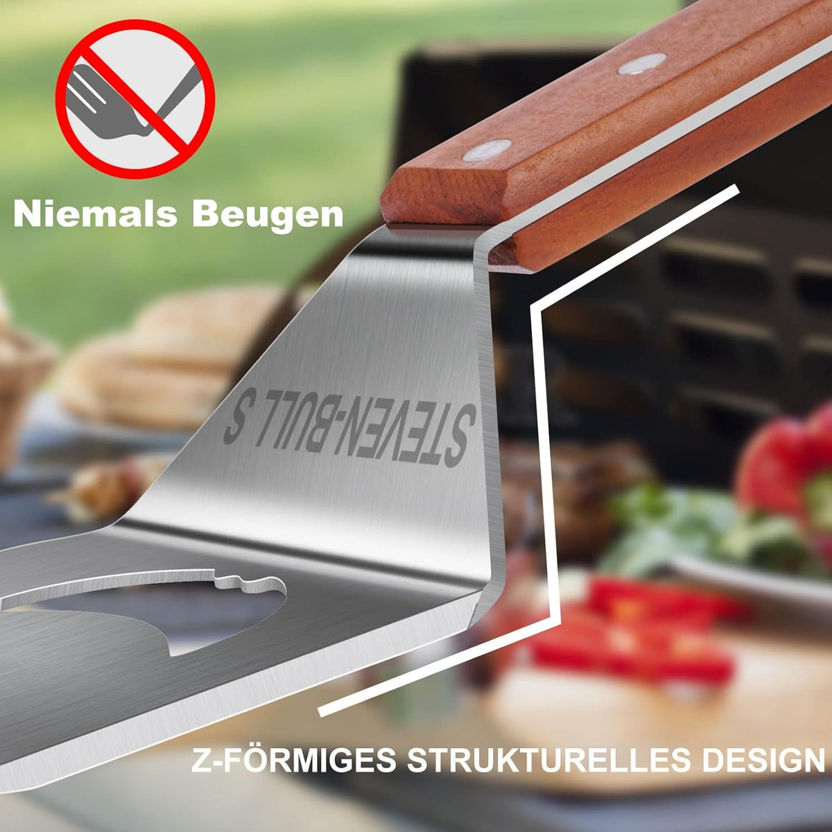 7 in 1 Grillspachtel Grillzubehör Grillbesteck Geschenke für Männer