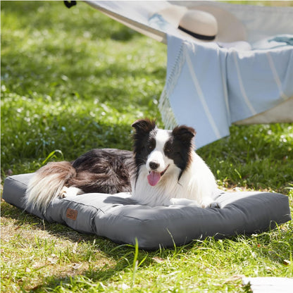 Hundekissen große Hunde waschbar 111x89cm Hundematratze XXL grau
