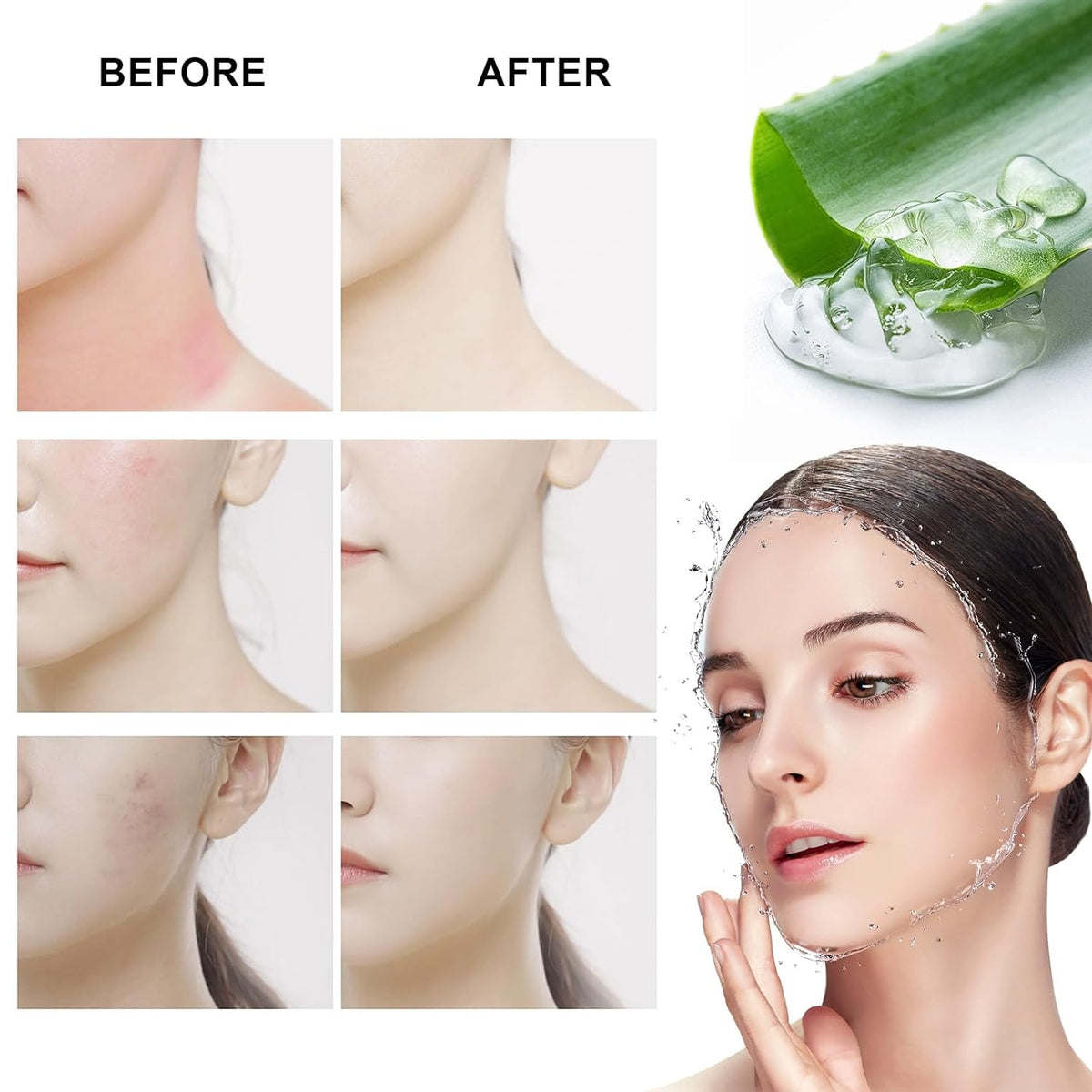 Geschenkset Frauen Aloe Vera 8-tlg Gesichtspflege Set für sanfte Hautpflege
