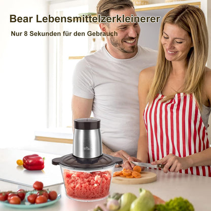Mixer Zerkleinerer Standmixer Mini Küchenmaschine to go 2 Liter Glasbehälter