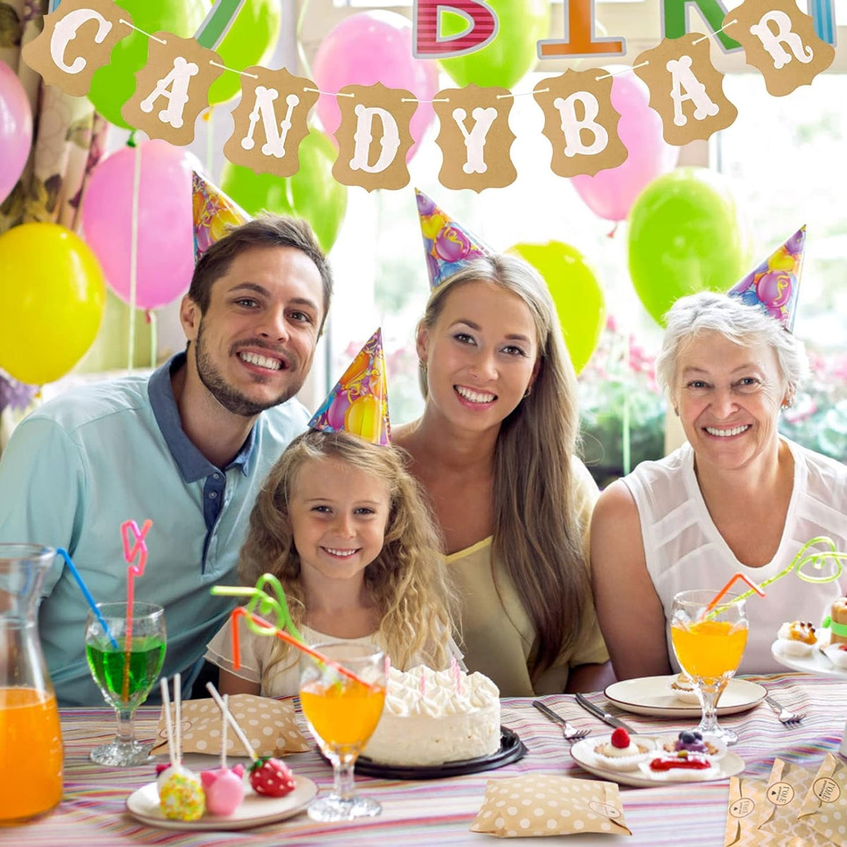 Candy Bar Zubehör 67 Stück mit Edelstahl Zuckerzange Schaufeln Tüten Aufkleber