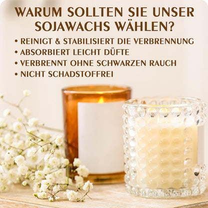 100% Natürlich Sojawachs für Kerzen kerzenwachs zum gießen 1kg Bio Qualität