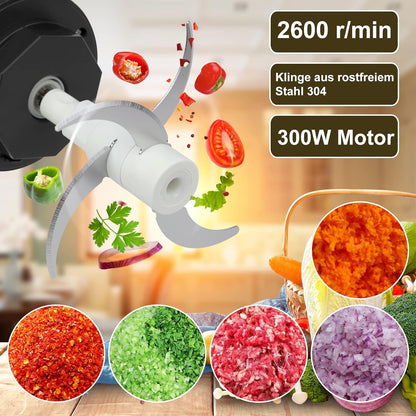 Mixer Zerkleinerer Standmixer Mini Küchenmaschine to go 2 Liter Glasbehälter