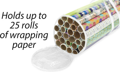 Tragbarer Geschenkpapier-Organizer für 25