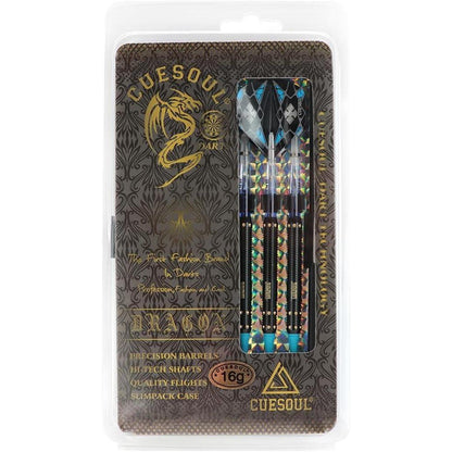 Darts 16 Gramm Soft Tip Set mit Slim Case & 4 Dart Wellen