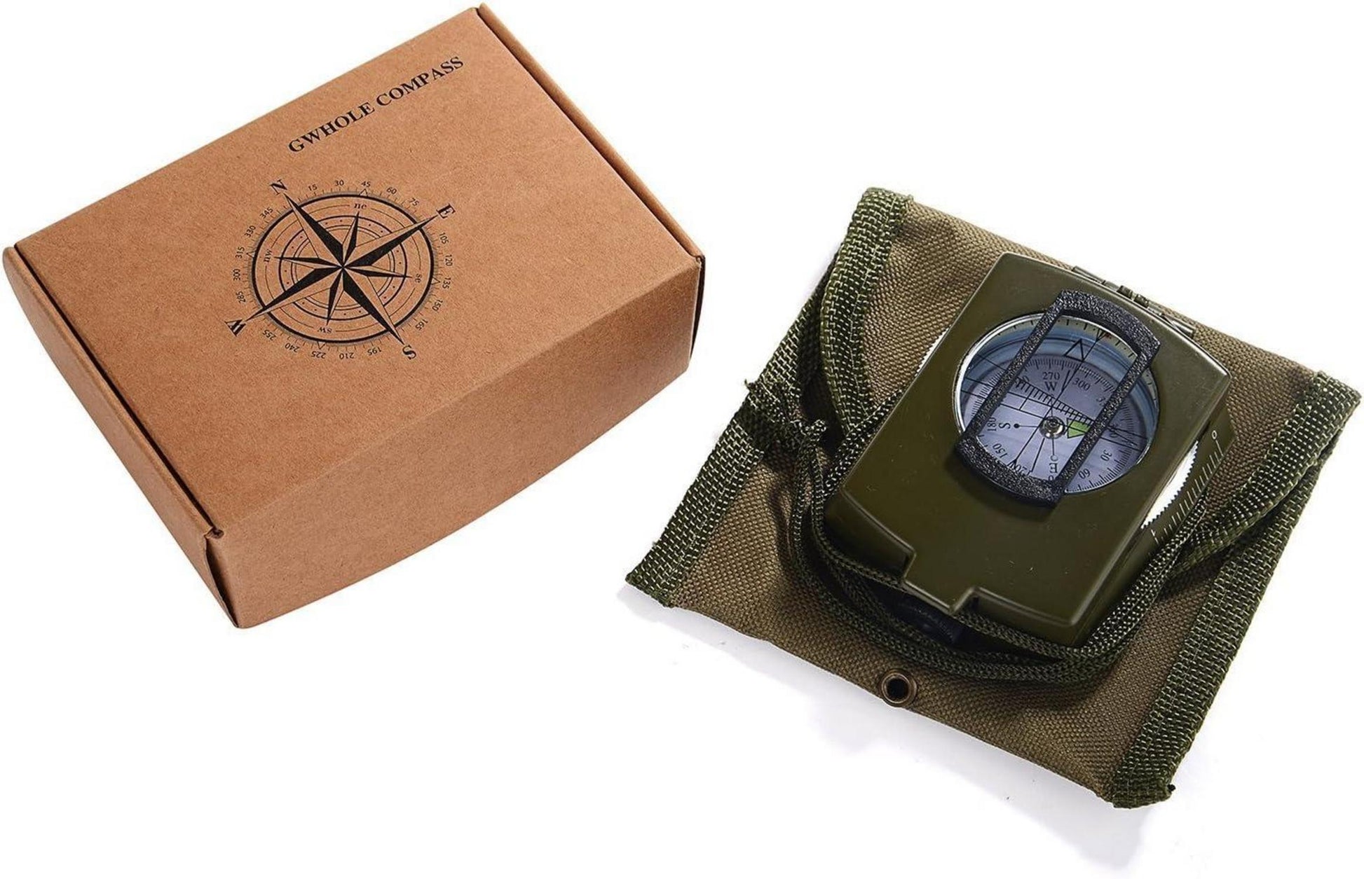 Outdoor Militär Marschkompass mit Tasche und