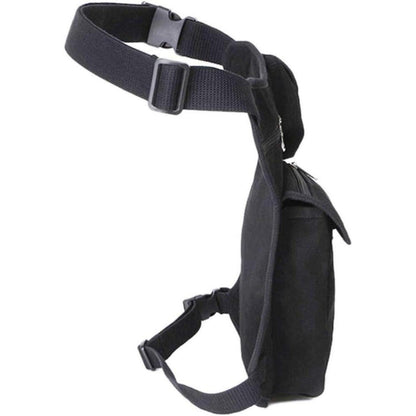 Motorrad Beintasche Canvas Reitertasche Hüfttasche Schwarz