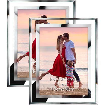 Hochzeit Bilderrahmen 13x18 Glas 2er Set Geburtstagsgeschenk