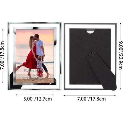 Hochzeit Bilderrahmen 13x18 Glas 2er Set Geburtstagsgeschenk