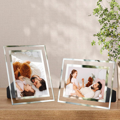 Hochzeit Bilderrahmen 13x18 Glas 2er Set Geburtstagsgeschenk