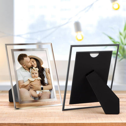 Hochzeit Bilderrahmen 13x18 Glas 2er Set Geburtstagsgeschenk