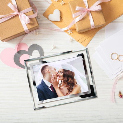 Hochzeit Bilderrahmen 13x18 Glas 2er Set Geburtstagsgeschenk