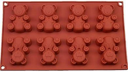 Silikon Backform für Muffins Cupcakes Kuchen Gelee Bär Form
