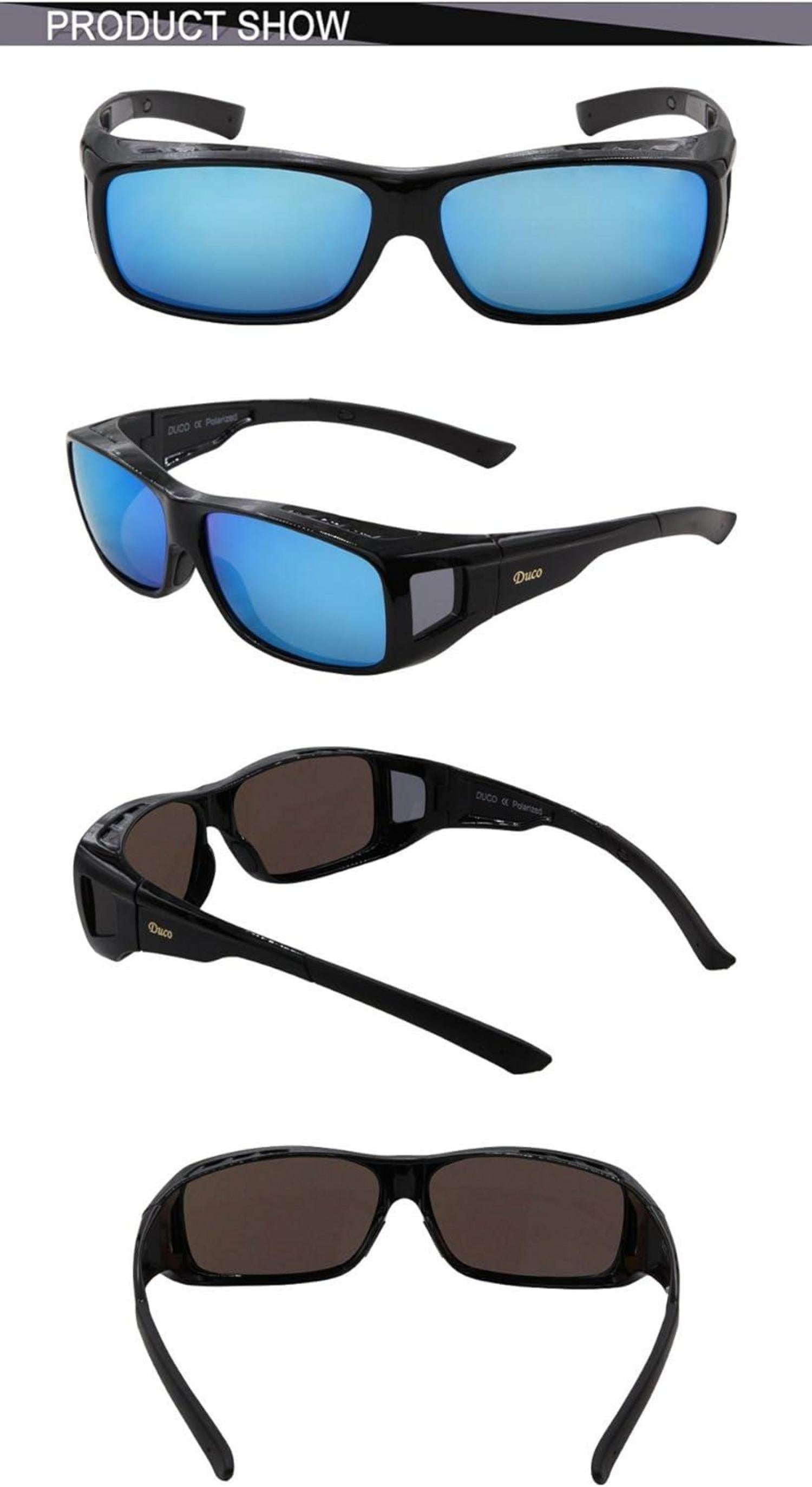 Polarisierte Sonnenbrille UV400 Schutz für Brillenträger - Schwarz