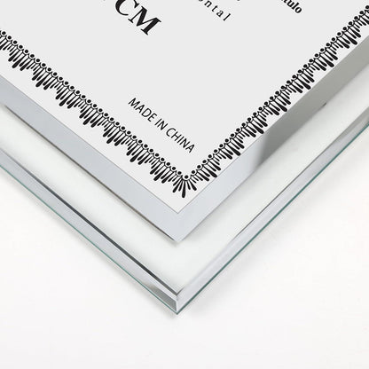 Bilderrahmen A4 Plexiglas Silber schmal - Hochzeit
