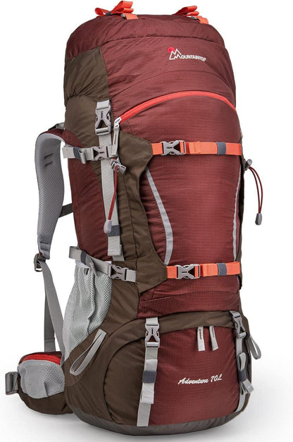 Leichter 70L Trekkingrucksack mit Innenrahmen und Regenschutz