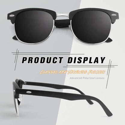 CGID MJ56 Retro Vintage Sonnenbrille Browline-Style Matte