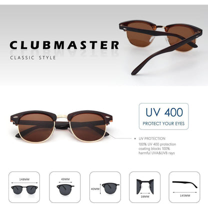CGID Sonnenbrille Herren Damen Retro Vintage Polarisiert